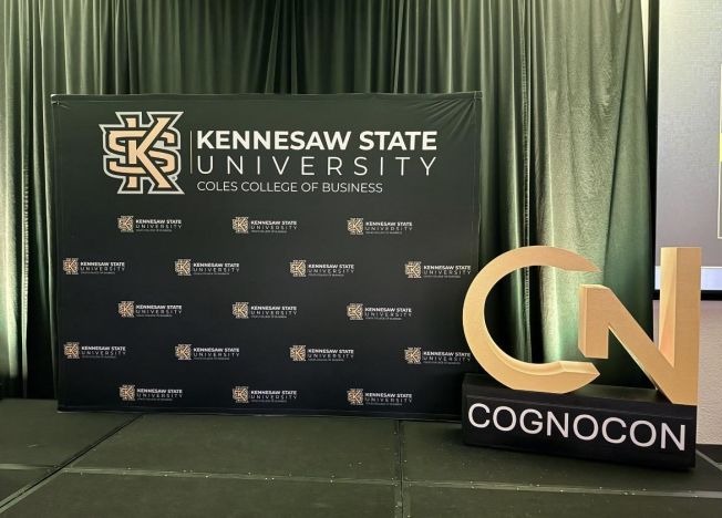 Cognocon 2026 stage at Kennesaw State University Coles College of Business